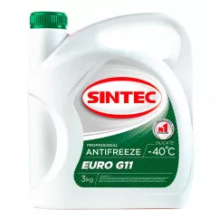 Антифриз Sintec Euro G11 -40°C зеленый 3л