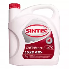 Антифриз Sintec Luxe G12+ -40°C красный 5л