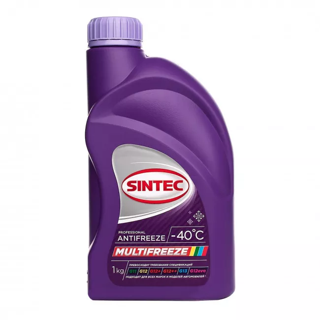 Антифриз Sintec Multi Freeze G12 -40°C фиолетовый 1л (800533)