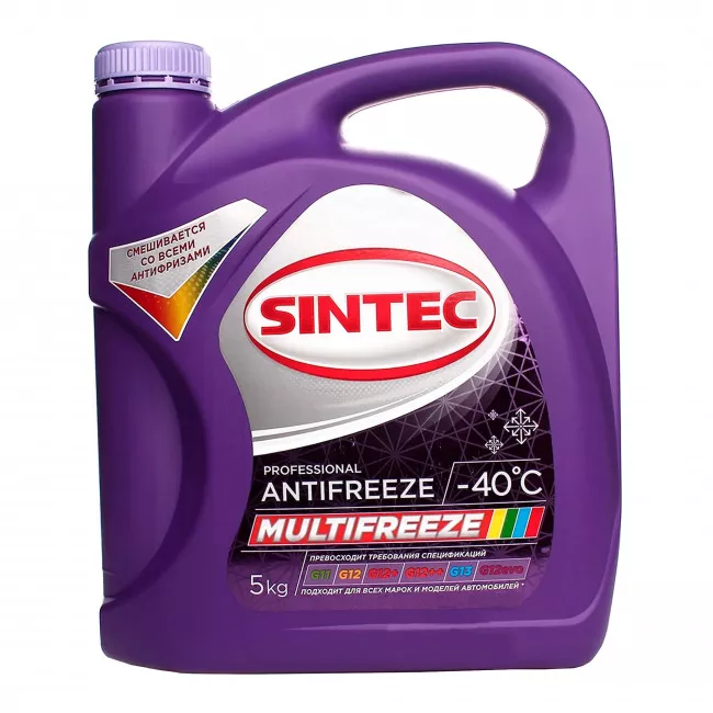Антифриз Sintec Multi Freeze G12 -40 ° C фіолетовий 5л (800534)