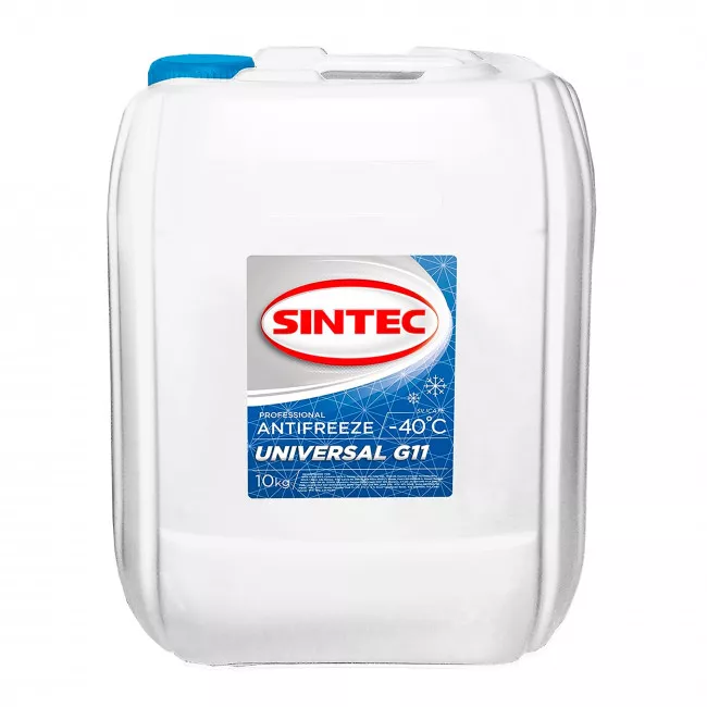 Антифриз Sintec Universal G11 -40°C синій 10л (800515) Антифриз Sintec Universal G11 -40°C синій 10л (800515)