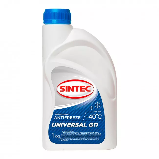 Антифриз Sintec Universal G11 -40°C синій 1л (800302) Антифриз Sintec Universal G11 -40°C синій 1л (800302)