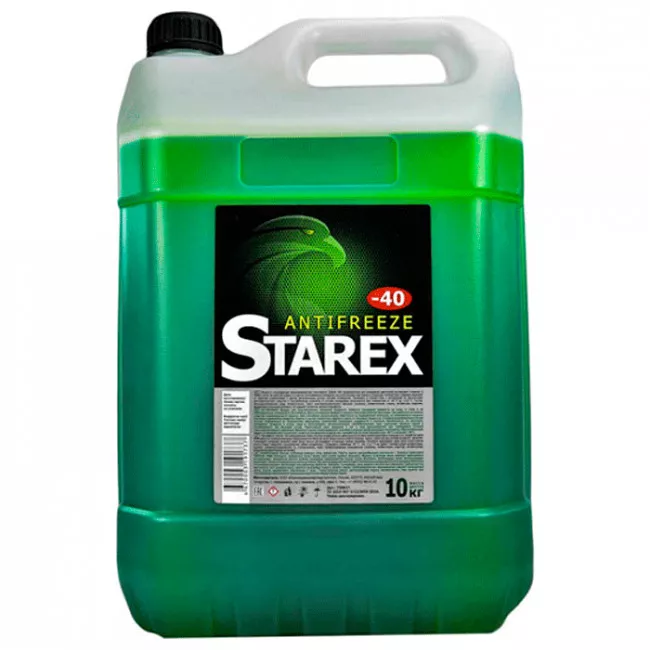 Антифриз Starex Green ПЕ G11 -40°C зеленый 10л (564833) (28941)