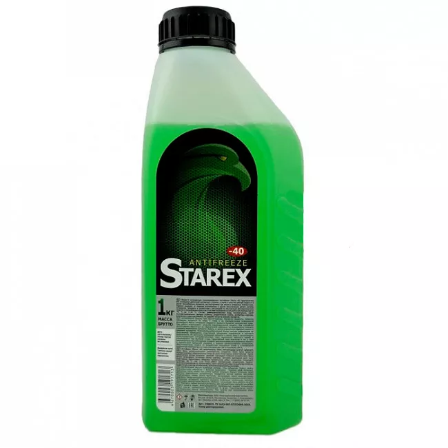 Антифриз Starex Green ПЕ G11 -40°C зеленый 1л (564831) (29655) Антифриз Starex Green ПЕ G11 -40°C зеленый 1л (564831) (29655)