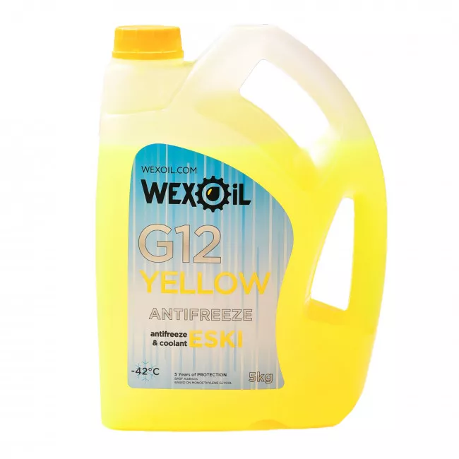 Антифриз Wexoil ESKI G12 -40°C желтый 5л (602003) Антифриз Wexoil ESKI G12 -40°C желтый 5л (602003)