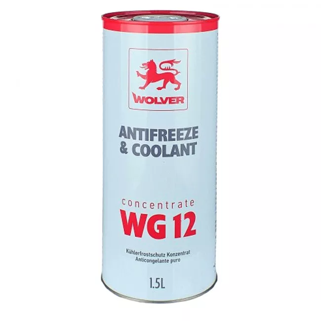 Антифриз Wolver Antifreeze & Coolant Concentrate G12 -80°C червоний 1,5л (21713) (4260360941511)