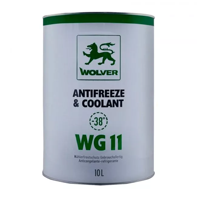Антифриз Wolver Antifreeze & Coolant Ready for use G11 -40°C зелений 10л (46585) (4260360944802)