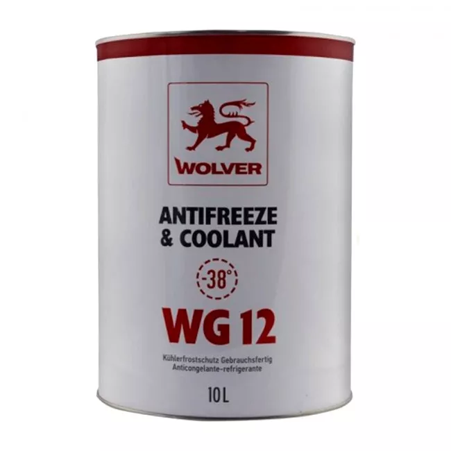 Антифриз Wolver Antifreeze & Coolant Ready for use G12 -40°C красный 10л (46586) (4260360944765)