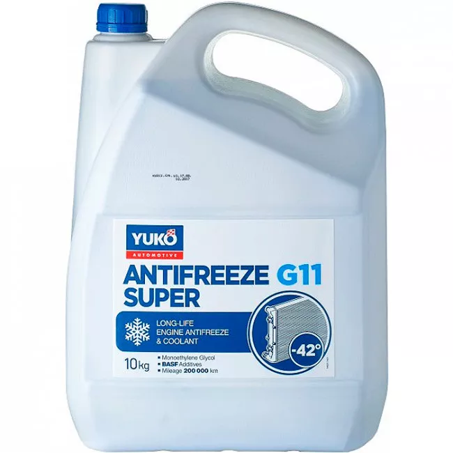 Антифриз Yuko Super G11 -40°C синій 10л (4820070248210)