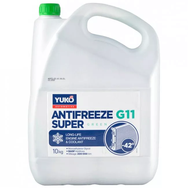 Антифриз Yuko Super G11 -40°C зеленый 10л (4820070244373)