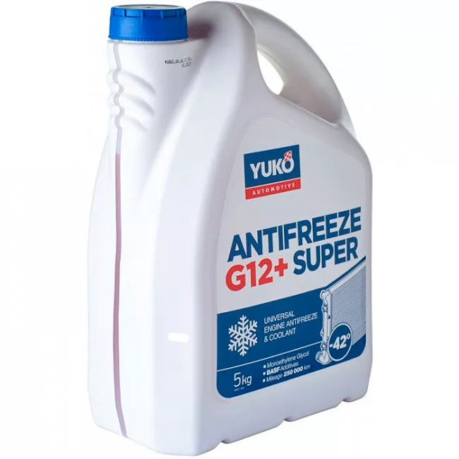 Антифриз Yuko Super G12+ -40°C червоний 5л (4820070248227)