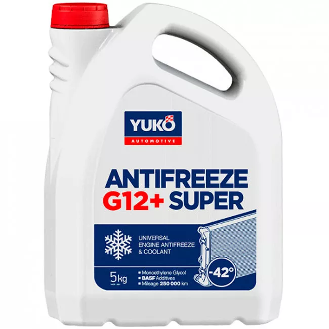 Антифриз Yuko Super G12+ -40°C червоний 5л (4820070248227)
