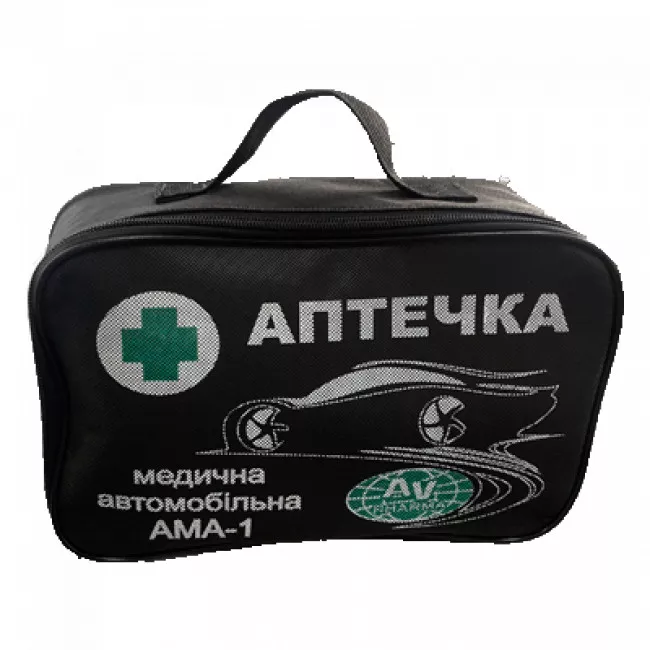 Аптечка медицинская автомобильная АВ-ФАРМА АМА-1 в сумке Аптечка медицинская автомобильная АВ-ФАРМА АМА-1 в сумке