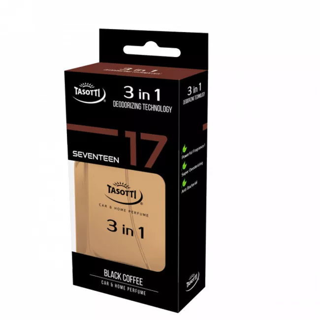 Ароматизатор антибактериальная серия TASOTTI "спрей 3 in 1" Black Coffee 50 мл (№17) (115195)