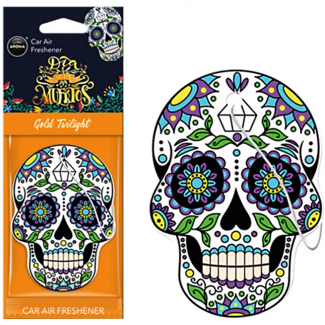 Ароматизатор Aroma Car Dia De Los Muertos Gold Twilight, шт (831174)