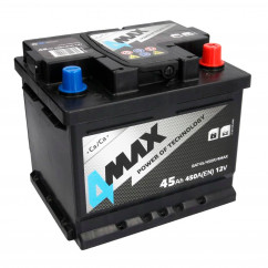Автомобильный аккумулятор 4MAX AKUMULATORY 12В 45AH АзЕ 450А Са\Са (BAT45/450R/4MAX)