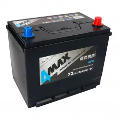 Акумулятор 4MAX AKUMULATORY EFB 6СТ-72Ah (-/+) (BAT72/720R/EFB/4MAX)