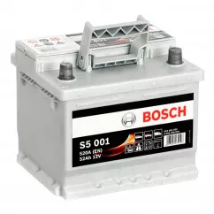 Автомобильный аккумулятор BOSCH S5 6CT-52 АзЕ (0092S50010)