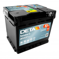 Автомобильный аккумулятор DETA 6CT-53Ah АзЕ Senator 3 (DA530)