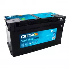 Акумулятор DETA AGM Start-Stop 6CT-95Аh (-/+) (DK950)