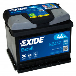 Автомобильный аккумулятор EXIDE Excell 6СТ-44Ah АзЕ 420A (EN) EB442 (76208)