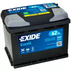 Автомобильный аккумулятор EXIDE Excell 6СТ-62Ah АзЕ 540A (EN) EB620 (5109)