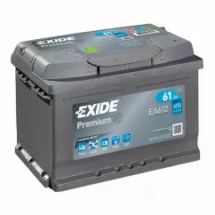 Аккумулятор Exide Premium Carbon Boost 6СТ-61Ah (-/+) (EA612)