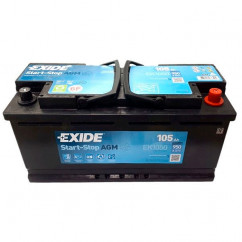 Автомобильный аккумулятор EXIDE Start-Stop AGM 6СТ-105Ah АзЕ 950A (EN) EK1050 (76069)