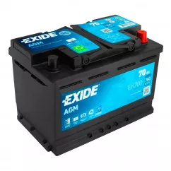 Автомобільний акумулятор EXIDE Start-Stop AGM 6СТ-70Ah АзЕ 760A (EN) EK700 (76066)