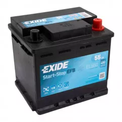 Аккумулятор Exide Start-Stop EFB 6СТ-55Ah (-/+) (EL550)