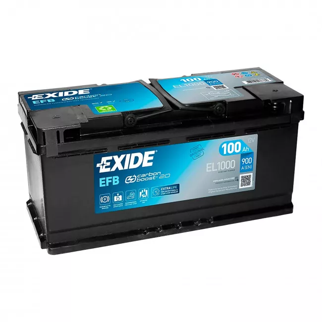 Автомобильный аккумулятор EXIDE EFB 6СТ-100Ah Start-Stop АзЕ (EL1000)