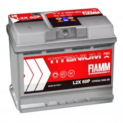 Акумуляторна батарея Fiamm Titanium Pro L2X 60P 6СТ-60Ah (+/-) (7905148)