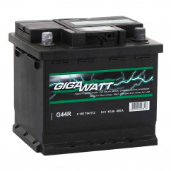 Автомобильный аккумулятор GIGAWATT 6СТ-45 400А АзЕ (0185754512)