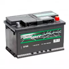 Акумулятор Gigawatt 6СТ-70Ah (-/+) (0185757044)