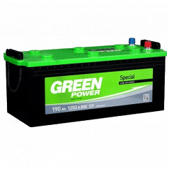 Грузовой аккумулятор GREEN POWER 6СТ-190Ah 1250A Аз (EN) (000022357) (24436)