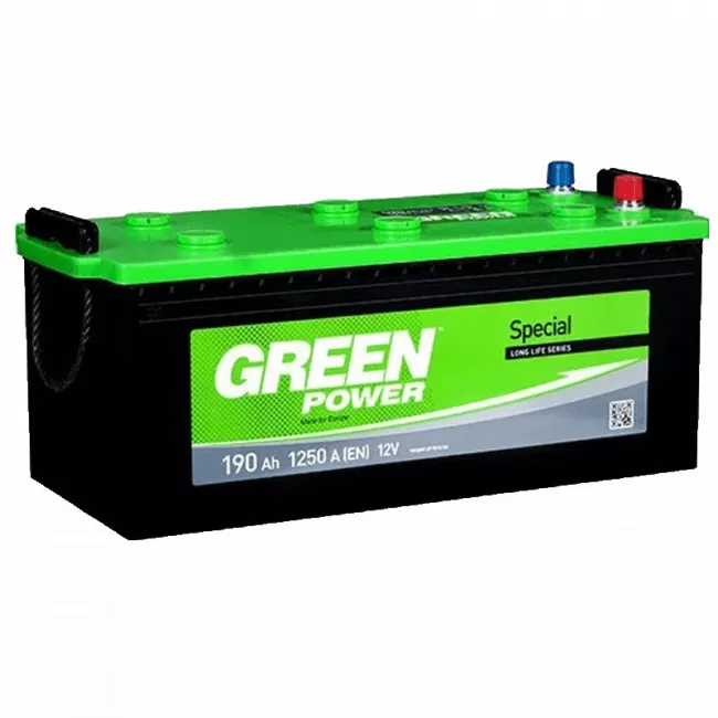 Грузовой аккумулятор GREEN POWER 6СТ-190Ah Аз (000022357) (24436) Грузовой аккумулятор GREEN POWER 6СТ-190Ah Аз (000022357) (24436)