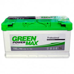 Автомобильный аккумулятор GREEN POWER MAX 6СТ-110Ah АзЕ 950A (EN) (000022370) (24442)