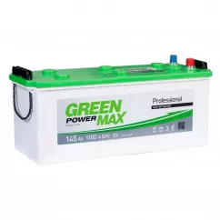 Автомобильный аккумулятор GREEN POWER MAX 6СТ-145Ah 1100А Аз (EN) (000022377)