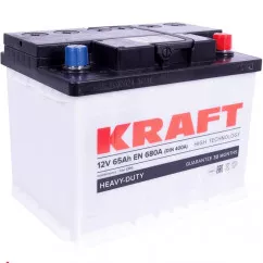 Автомобильный аккумулятор KRAFT 6СТ-65Ah 680A АзЕ (EN) (76321)