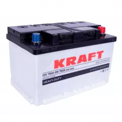 Акумулятор Kraft 6СТ-75Ah (-/+) (76323)