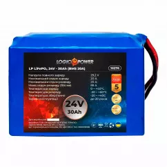 Акумулятор Logic Power LiFePO4 12СТ-30Ah (LP10276)