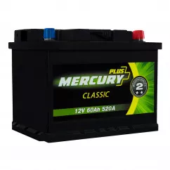 Акумулятор Mercury Classic Plus 6СТ-60Ah (-/+) (47295)