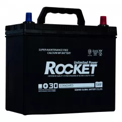Автомобильный аккумулятор ROCKET Japan 6СТ-45Ah АзЕ 410A (CCA) ТК (SMF 55B24L) (51466)