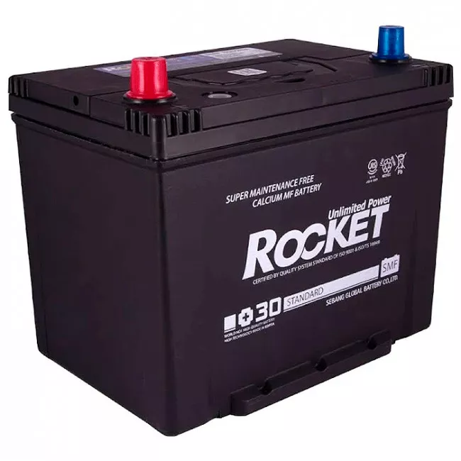 Автомобільний акумулятор ROCKET Japan 6СТ-70Ah Аз 600A (CCA) (SMF 80D26R) (61720)