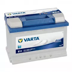 Акумулятор Varta Blue Dynamic E11 6CT-74Ah (-/+) (574 012 068)