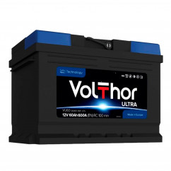 Автомобильный аккумулятор VOLTHOR 6CT-60 Аз ULTRA 600A VU60H (301760) (SMF)