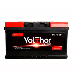 Аккумулятор Volthor Supreme 6СТ-85Ah (-/+) (301085)