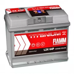 Автомобільний акумулятор Fiamm Titanium Pro L2X 64P 6СТ-64Ah 610А Аз (7905151)