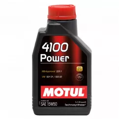 Масло моторное MOTUL 4100 Power SAE 15W-50 1л (386201)