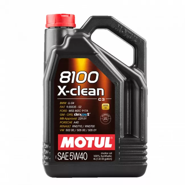 Моторное масло MOTUL 8100 X-clean SAE 5W-40 4л (854154) Моторное масло MOTUL 8100 X-clean SAE 5W-40 4л (854154)
